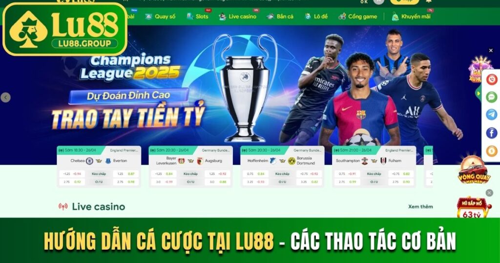 Hướng dẫn cá cược tại LU88